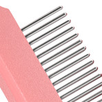 Joyne // Multi-Functional 2-in-1 Swivel Travel Grooming Comb + Deshedder (WHITE)