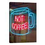 Hot Coffee Neon Sign, Kane's Donuts, Saugus, Essex County, Massachusetts, USA // Walter Bibikow (18"W x 26"H x 1.5"D)