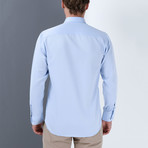 Front Pocket Button Up Shirt // Light Blue (S)