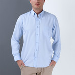 Front Pocket Button Up Shirt // Light Blue (S)