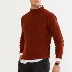 Solid Color Turtleneck Sweater // Squash (XS)