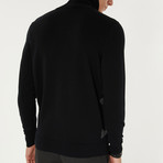 Nature Printed Turtleneck Sweater // Black (XL)