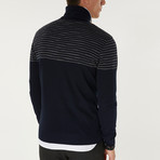 Moc Neck Sweater // Navy Blue (L)
