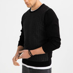 Narrow Cable Knit Sweater // Black (S)
