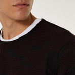 Textured Sweater // Claret Red (2XL)