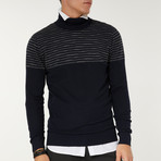 Moc Neck Sweater // Navy Blue (XS)