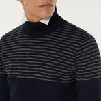 Moc Neck Sweater // Navy Blue (XL)
