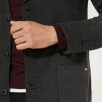 Wool Blend Casual Dinner Jacket // Gray (2XL)