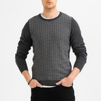 Narrow Cable Knit Sweater // Anthracite (XL)