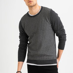 Narrow Cable Knit Sweater // Anthracite (2XL)