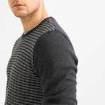 Narrow Cable Knit Sweater // Anthracite (2XL)