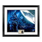 Ben Affleck // Batman vs Superman: Dawn of Justice // Autographed + Framed Bat Signal Photo