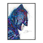 Ben Affleck Autographed Michael Ferrari Dawn of Justice Batman 31.5"×43.5" Framed Canvas Giclée