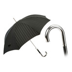 Striped Dandy Long Umbrella // Black