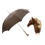 Long Umbrella + Horse Handle // Brown
