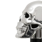 Silver Skull Cane // Black
