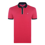 Edgar Short Sleeve Polo Shirt // Fuchsia (XL)