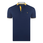 James Short Sleeve Polo Shirt // Navy (L)