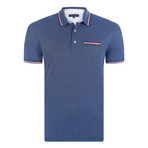 Milan Short Sleeve Polo Shirt // Indigo (L)