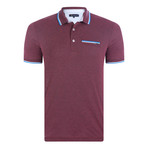 Lugano Short Sleeve Polo Shirt // Bordeaux (L)