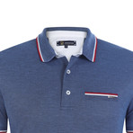 Milan Short Sleeve Polo Shirt // Indigo (3XL)