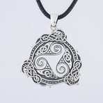 Triskelion + Scandinavian Ornament Pendant
