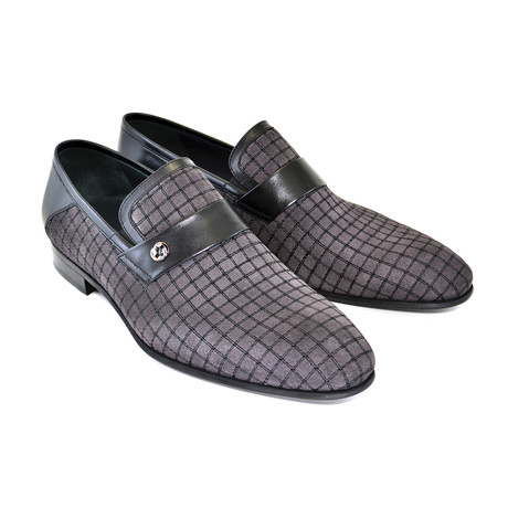 High Vamp Loafer + Contrast Stitching // Gray (US: 7)