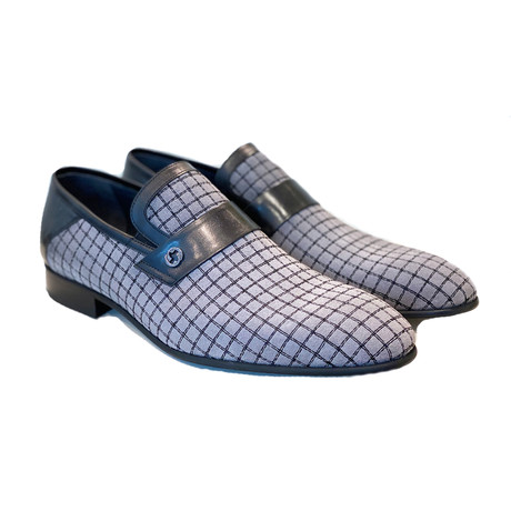 High Vamp Loafer + Contrast Stitching // Light Gray (US: 7)