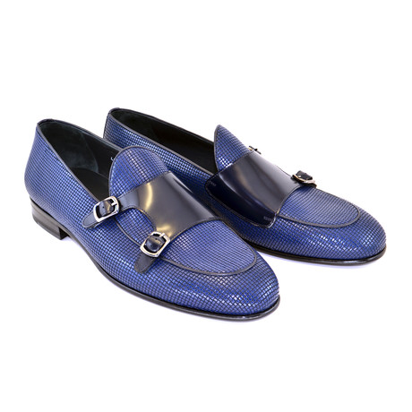 Double Buckle Loafer// Navy (US: 7)