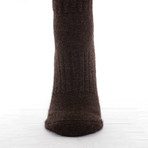 The Purists // Ulta-soft Yak Wool Socks // Dark Chocolate (Medium)