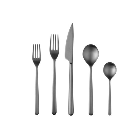 Linea Cutlery // 5 Piece Set (Glossy Stainless)