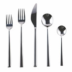 Movida Cutlery // 20 Piece Set // Glossy Stainless