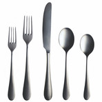 Natura Cutlery // 5 Piece Set // Brushed Stainless