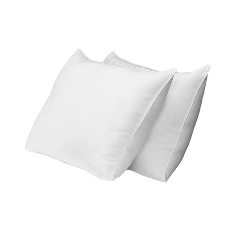 Overstuffed Plush Allergy-Resistant Gel Filled Side/Back Sleeper Pillow // Set of 2 (Standard)