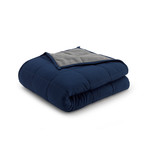 Reversible Weighted Blanket // Gray + Navy (12 lb)