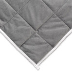 Reversible Weighted Blanket // Gray + White (12 lb)