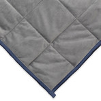 Reversible Weighted Blanket // Gray + Navy (12 lb)