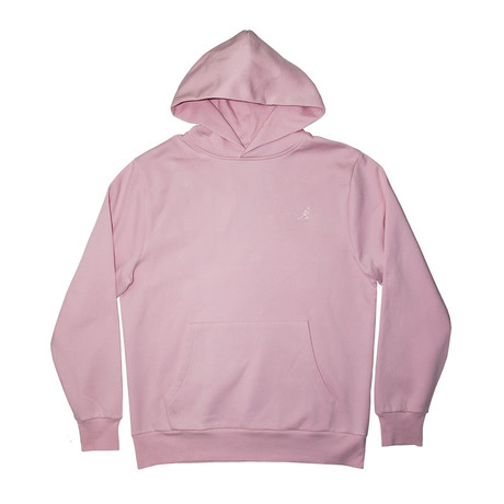 Plush Fleece Hoodie // Pink Strata (S)