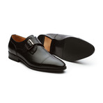 William Leather Monkstrap Shoes // Black (US: 13)