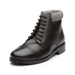 Toecap Derby Boot // Black Leather (US: 9)