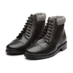 Toecap Derby Boot // Black Leather (US: 8)
