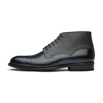 Balmoral Leather Boot // Navy Grain (US: 10)