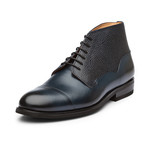 Balmoral Leather Boot // Navy Grain (US: 9)