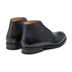 Balmoral Leather Boot // Navy Grain (US: 11)