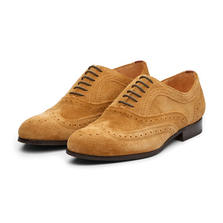 Wingtip Oxford // Camel Suede (US: 10) - Dapper Shoes - Touch of Modern