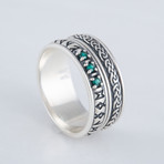 Runes Ornament Ring // Silver (9)