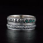 Runes Ornament Ring // Silver (10)