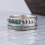 Runes Ornament Ring // Silver (9.5)