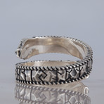 Runes Ouroboros Ring // Silver (9)