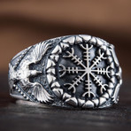 Helm Of Awe Raven Style Ring (10.5)